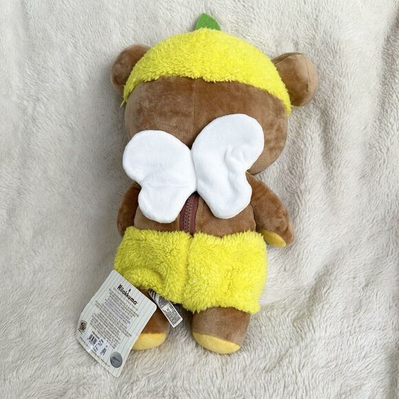 San-X Rilakkuma A Basketful Of Lemons Outfit Teddy Bear 14” Plush Toy NWT - Picture 3 of 5